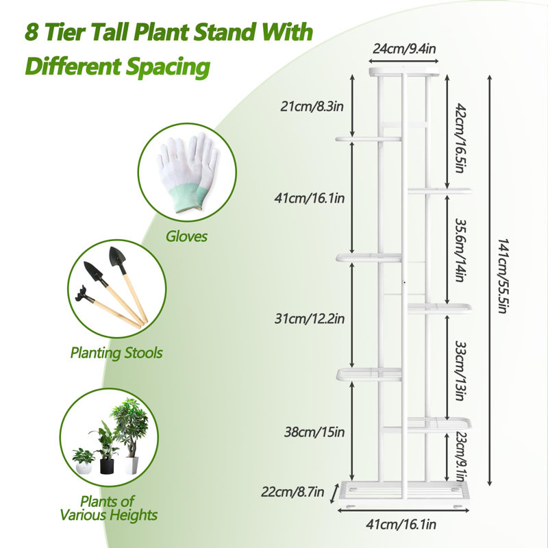 Plant Stand, White