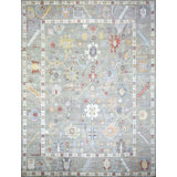 Transitional One-of-a-Kind Rectangle 9'1" X 11'11" Hand Knotted Area Rug