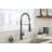 Parma Pre-Rinse Single Handle Spring Pull-Down Kitchen Faucet-86174551