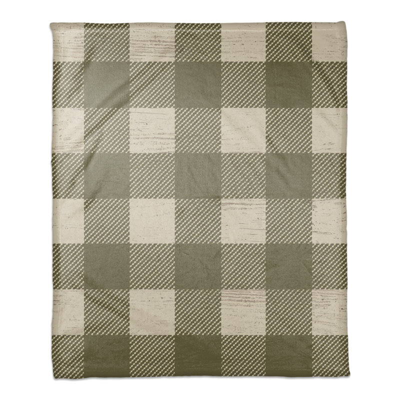 Hand Woven Throw Blanket, Green