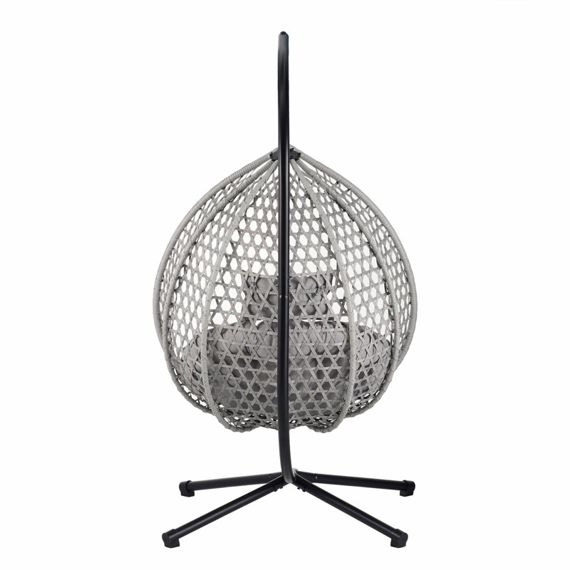 Patio Single Chair For Indoor And Outdoor, Patio Armchair For Outdoor, Gray, Gray