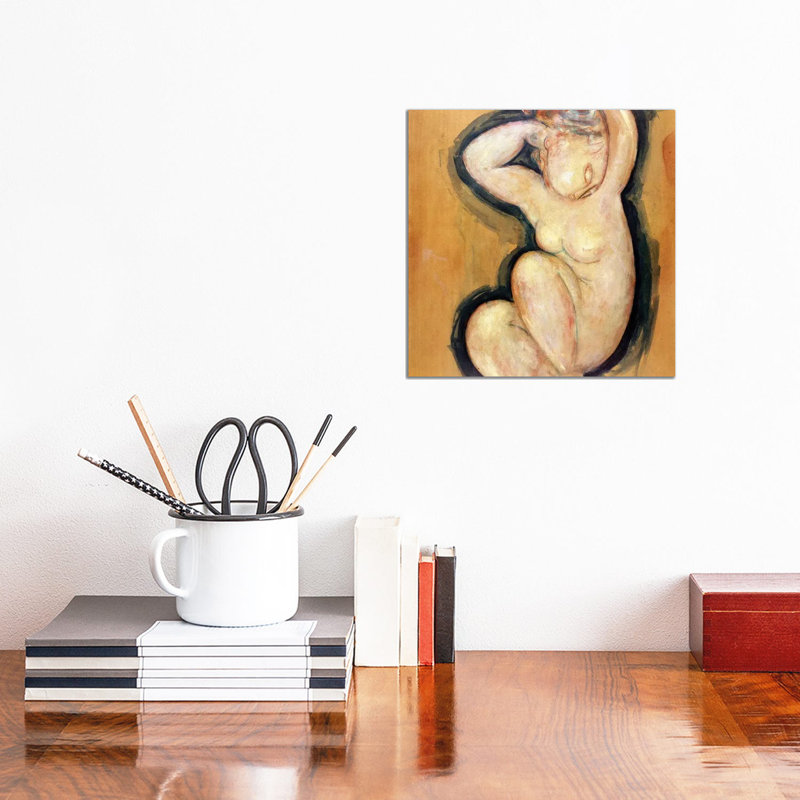 Caryatid, c.1913-14 by Amedeo Modigliani - 1 Piece Wrapped Canvas Wall Art, 30.48cm H x 30.48cm W