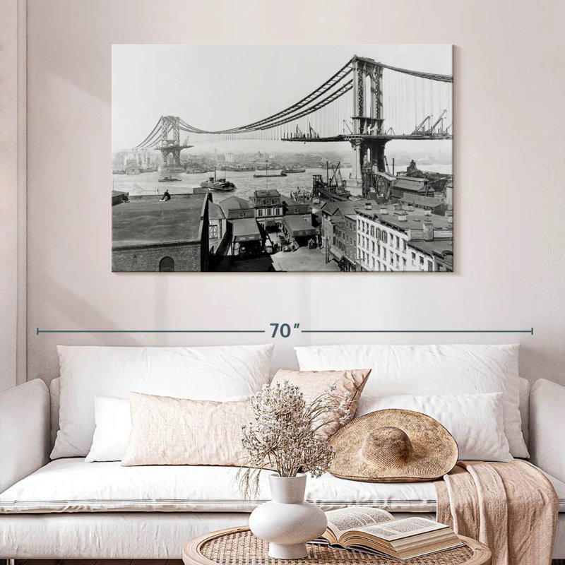 Construction du pont Lilie Manhattan, H 32 po x l 48 po