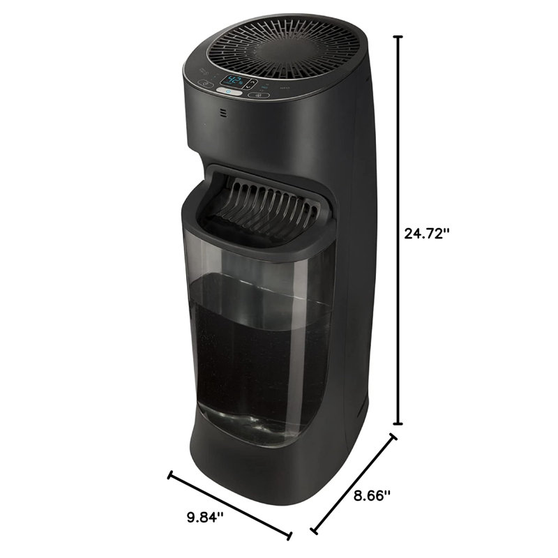 Honeywell Black Top Fill Tower Cool Mist Humidifier with Digital Humidistat