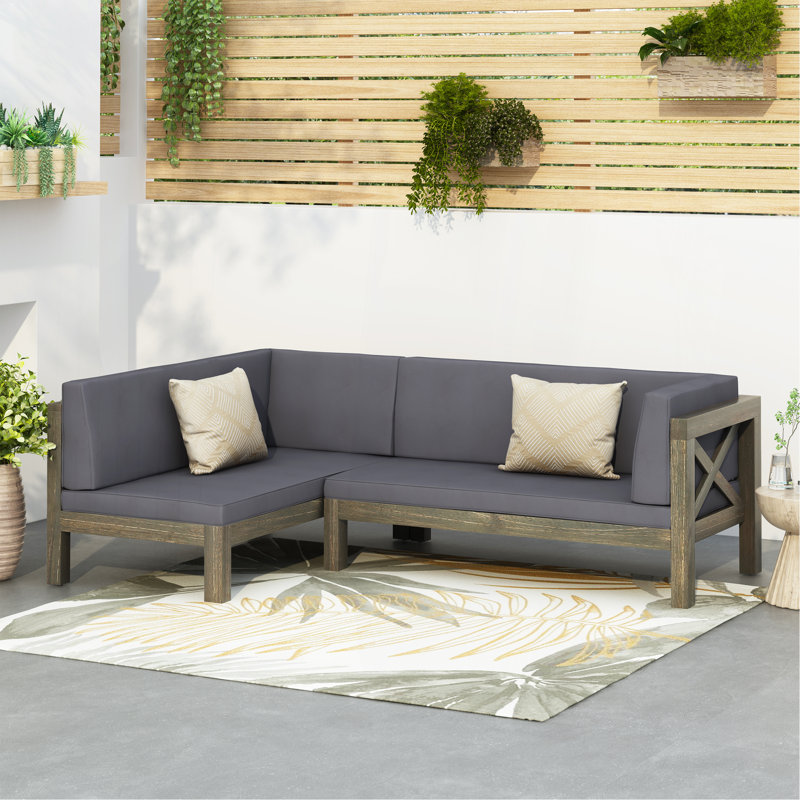 X-Back Right Corner Bench Of Set 2