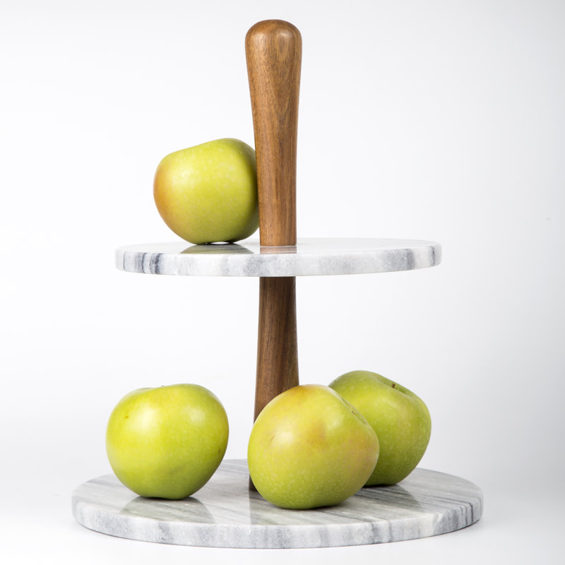 Desserte à gâteau à 2 niveaux Hornyak