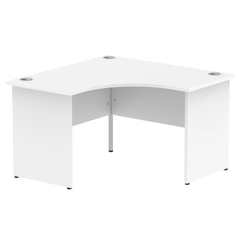 Tibay Corner Computer Desk, White