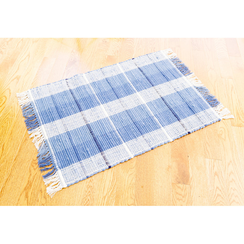 Cotton Plaid Indoor Rug, Rectangle 3' x 5'