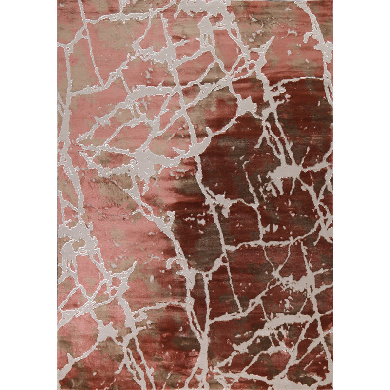 Ricah Abstract and Oriental Indoor Rug, Rectangle 7'10" x 9'10"
