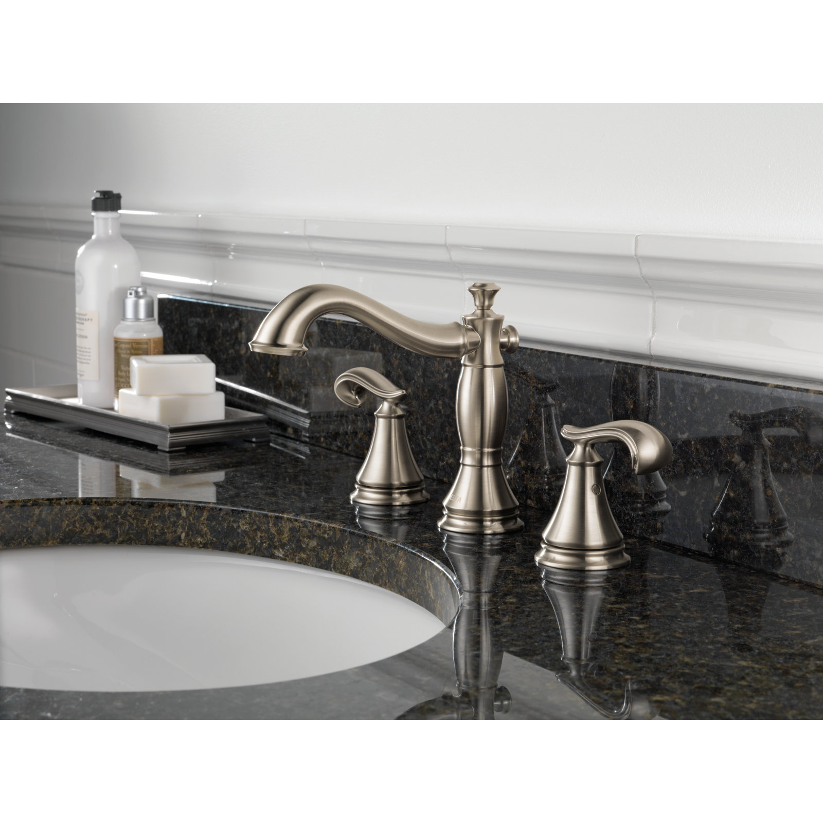 Cassidy™ Widespread Bathroom Faucet with Drain Assembly, Brilliance Stainless