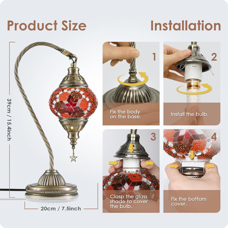 Lampe de table turque marocaine