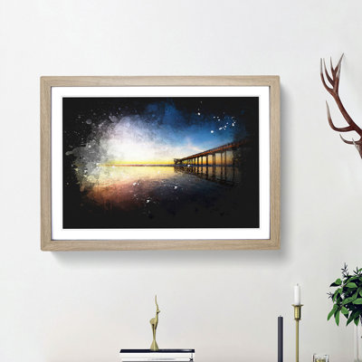 Pier in San Diego - Picture Frame Rectangle Print on MDF