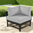 Comfortable U-shaped Patio Sofas, Iron Frame, Modern Style For Garden And Poolside