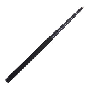 LyxPro Boom Mic Pole, 5 Section Stretchable Shotgun Mic Pole Extends 2.4’ - 9.25’