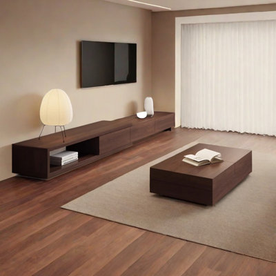 Meuble télé simple en bois massif
