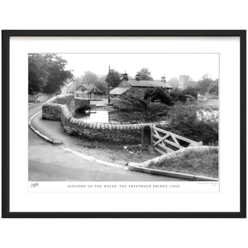 Ashford In The Water, The Sheepwash Bridge C1965 - Single Picture Frame Print, 60cm H x 80cm W x 2.3cm D
