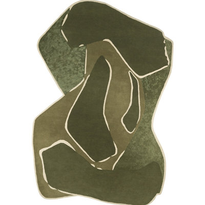 Muse Handmade Wool Abstract Area Rug