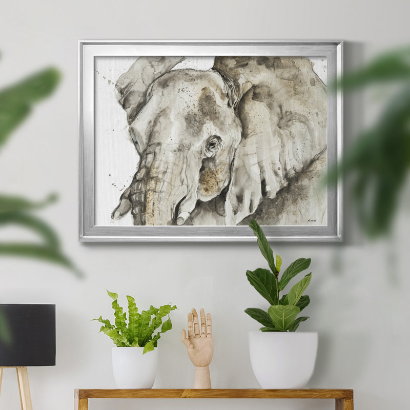 Savannah III - Reproduction d'art sur papier encadrée, H 18,5 po x l 24,5 po x P 1,25 po, Toile avec cadre argenté