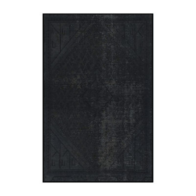 Tapis décoratif multicolore à motif abstrait