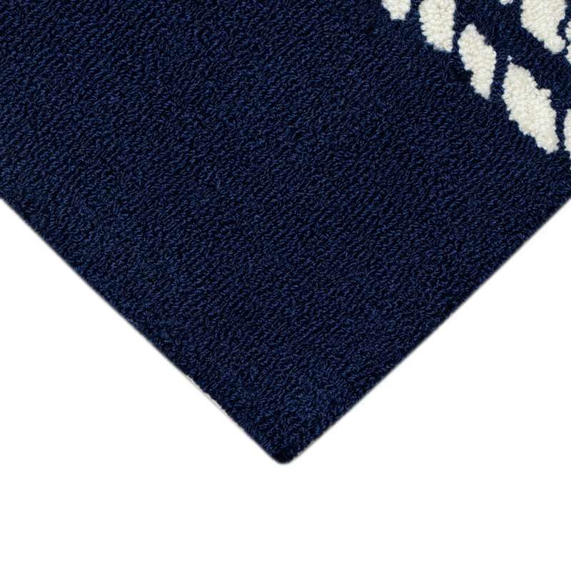Wooton Performance Hand Tufted Striped Indoor / Outdoor Rug, Rectangle 5' x 7'6"