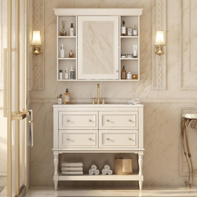 36'' Bathroom Vanity with Medicine Cabinet