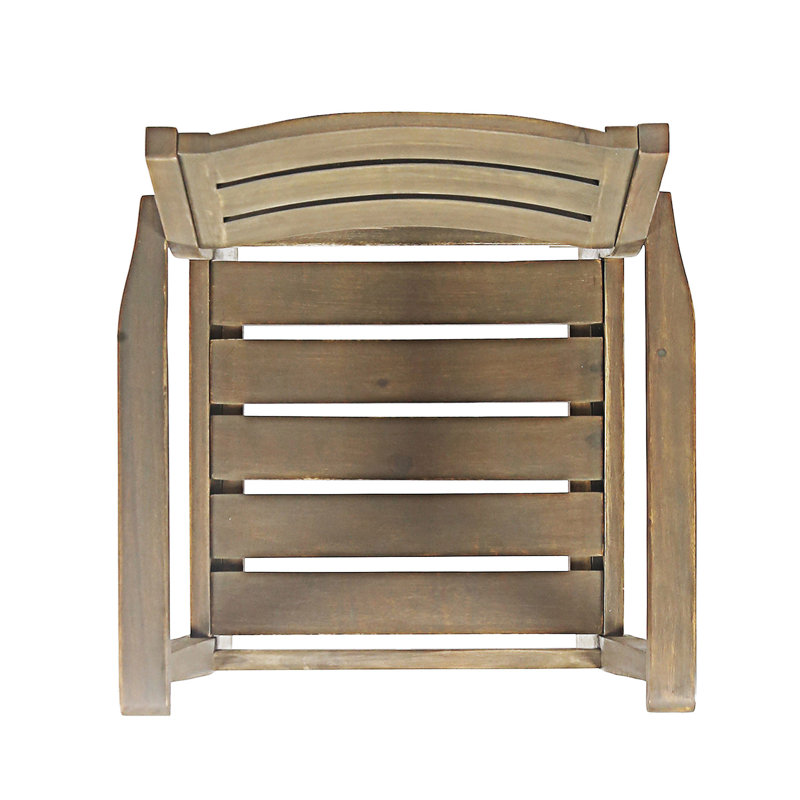 Ensemble de 2 chaises de salle à manger en bois, Gris