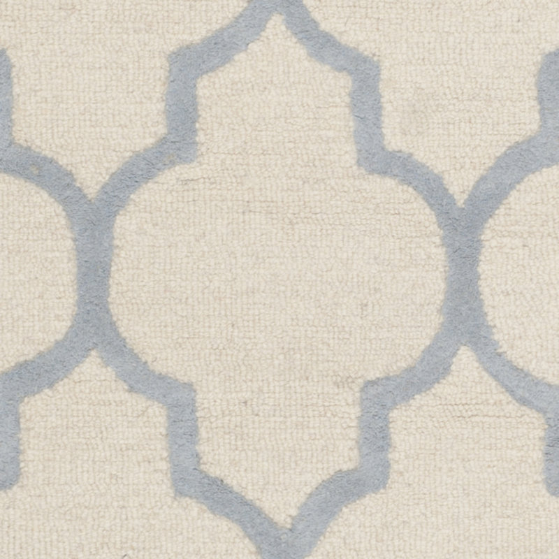 Cannen Hand Tufted Wool Geometric Rug, Rectangle 2'6" x 4'