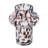 Glass Accent Vase With Artistic Amber Spots