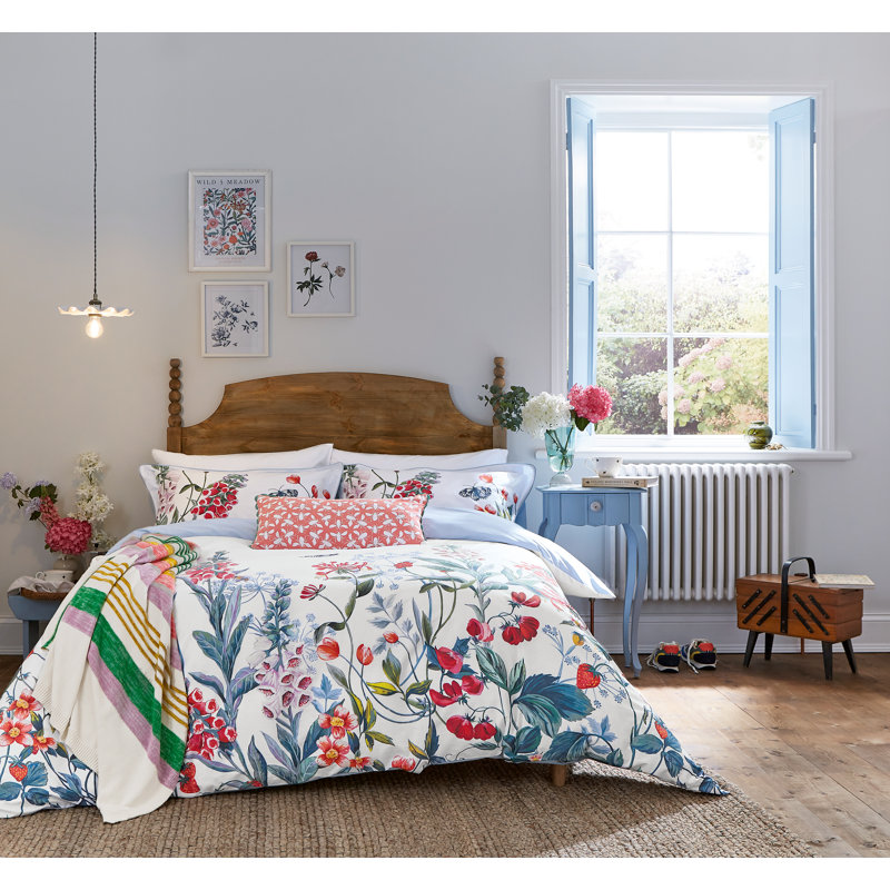 Green/Red/Blue 18TC Modern & Contemporary Duvet Cover Set, Single - 1 Standard Pillowcase