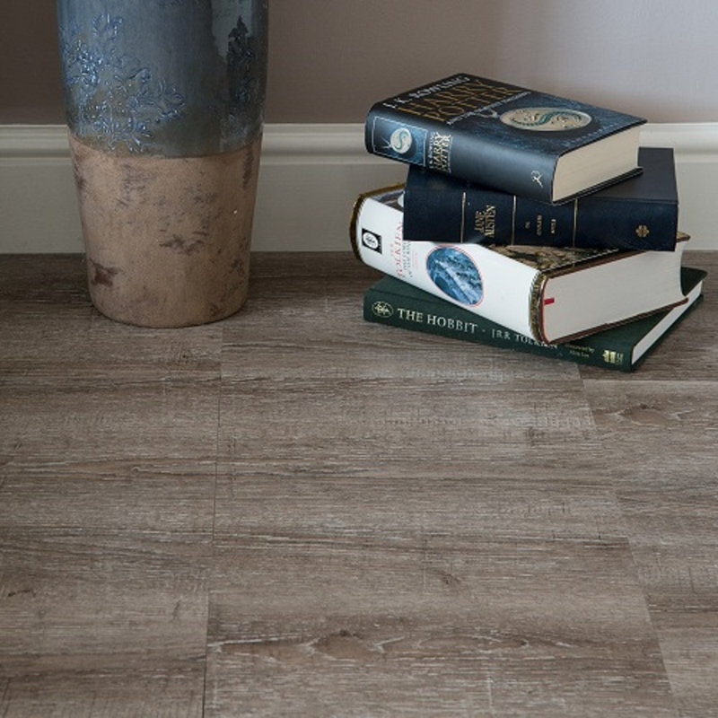 Esquivel 30.5cm X 30.5cm Vinyl Field Tile in Brown