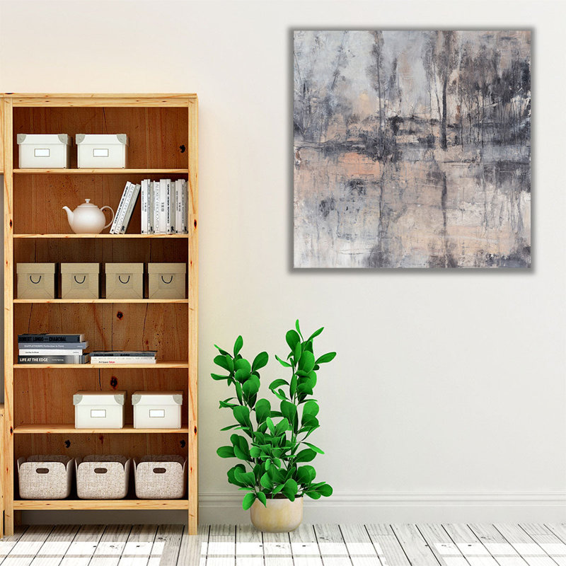 «Fog in the Forest II», reproduction d'art sur toile, H 12 po x l 12 po
