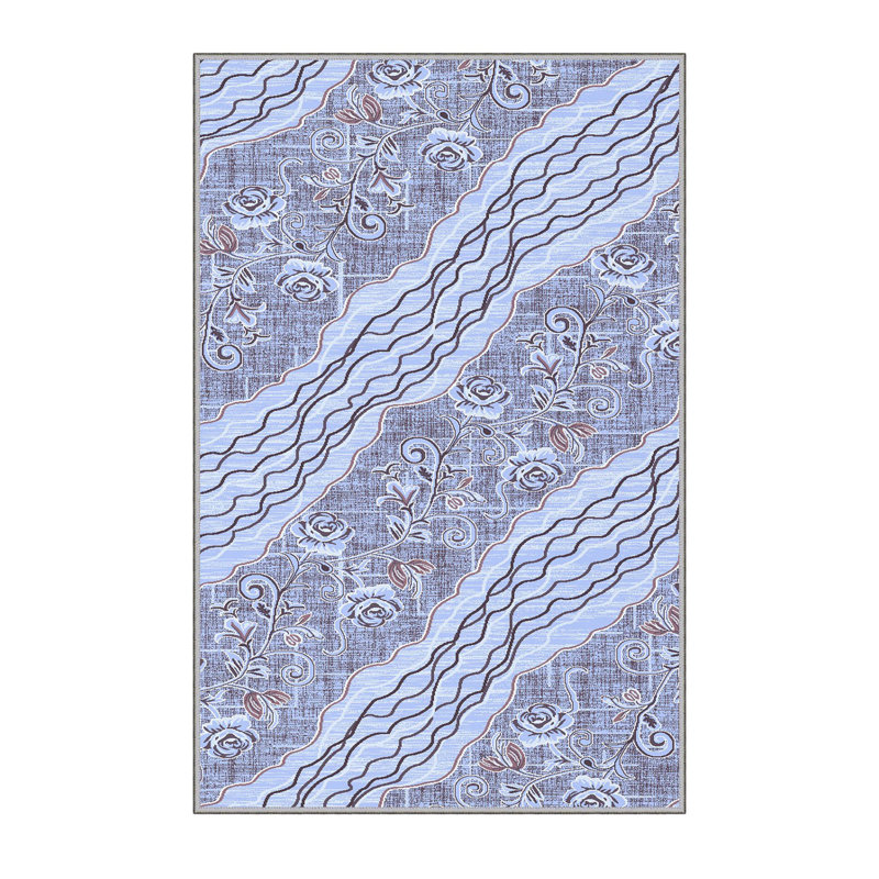 Antibacterial Hall Carpet, 3D Digital Printed, 3.3 x 4.9 ft | 100% Polyester, 0.3 in Pile Height, Non-Slip Underside, Machine Washable, Durable & Easy Care | Perfect for Living Room, Entryway & Home Décor