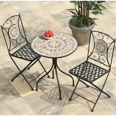 Kace 2 - Person Patio Dining Set with Round Table