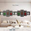 Hanging Christmas Trees - Ensemble de 5 toiles tendues-1947199751