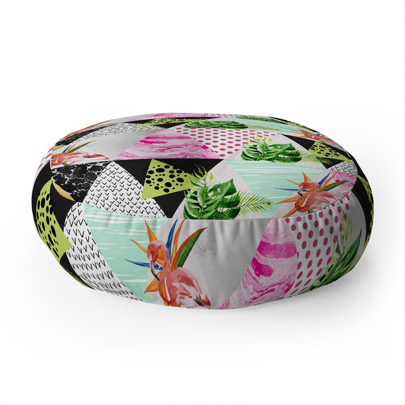 Coussin de plancher tropical géométrique marta barragan camarasa