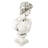 DAVID BUST 59cm White Stone Effect