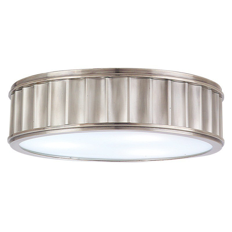  Middlebury 2 - Light Flush Mount, Polished Nickel, 4"H x 16"W