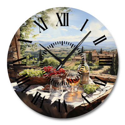 Horloge murale Vineyard Rendezvous In Rioja I