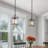 1- Light Dimmable  Rectangle Pendant Light