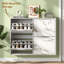 16 Pair Solid Wood Shoe Storage Cabinet