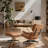 Genuine Leather Swivel Lounge Chair With Ottoman-93432020