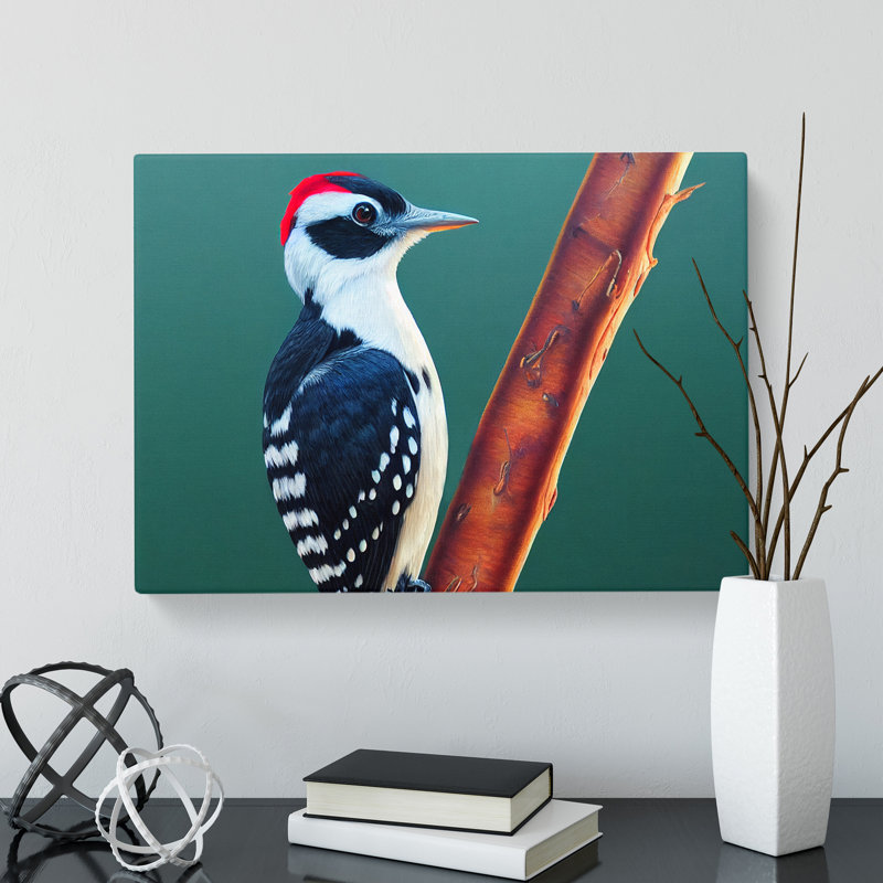Select Woodpecker Bird - Wrapped Canvas, 50cm H x 76cm W x 3cm D
