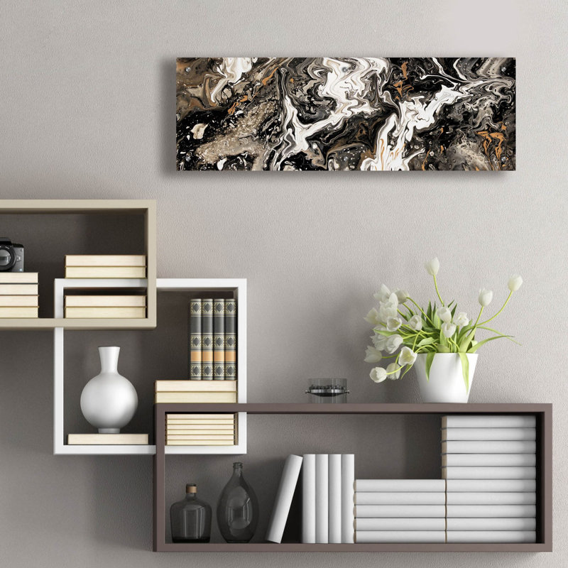 «Mystic Storm» par Jean Plout, art mural en verre acrylique, H 12 po x l 36 po