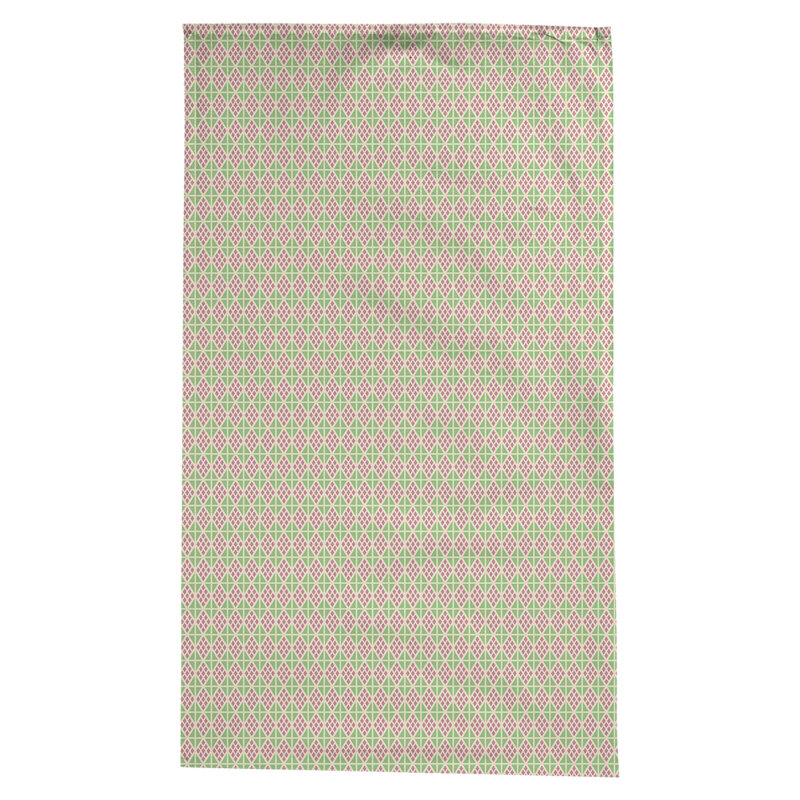 Nappe diamants Leffel, Rose / vert