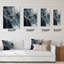 Ilysa - Horloge murale peinture abstraite-971332432