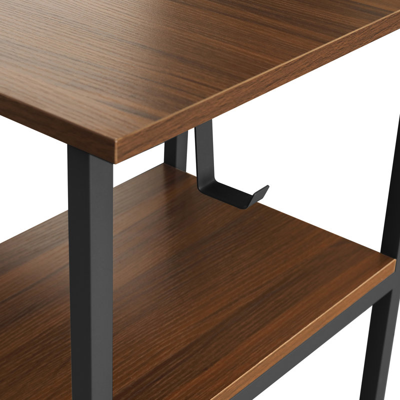 Bureau en L à deux tons avec rangement Techni Mobile