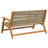 Wood, Rope Medium Ergonomic Outdoor Bench Rectangular-1254256711