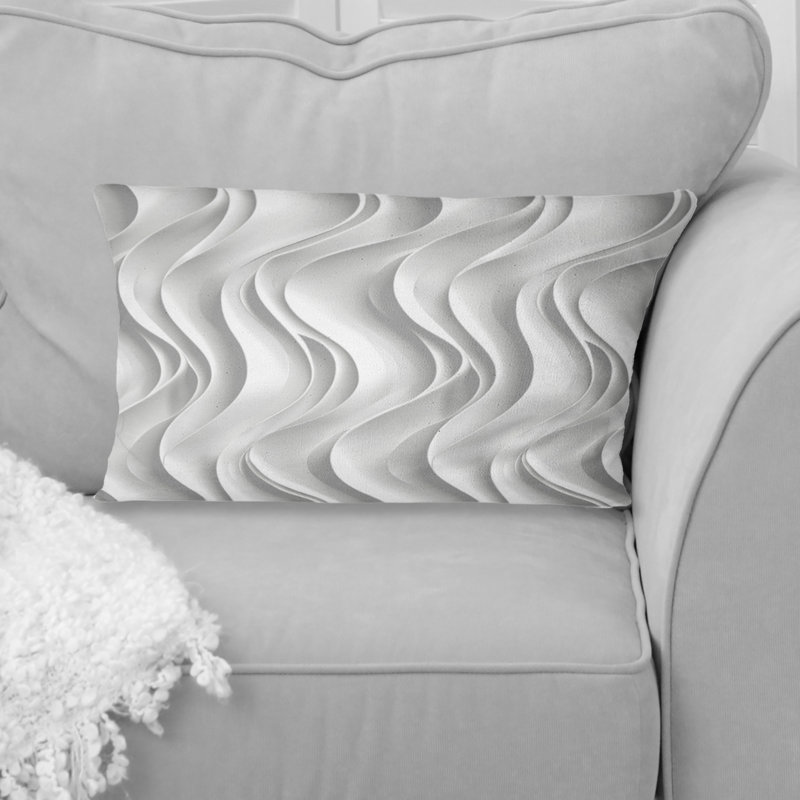 Coussin lombaire blanc Midcentury I - Midcentury