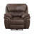 Brown Microfiber Power Recliner - Plush Modern Design, USB Port, Solid Wood Frame-850523929