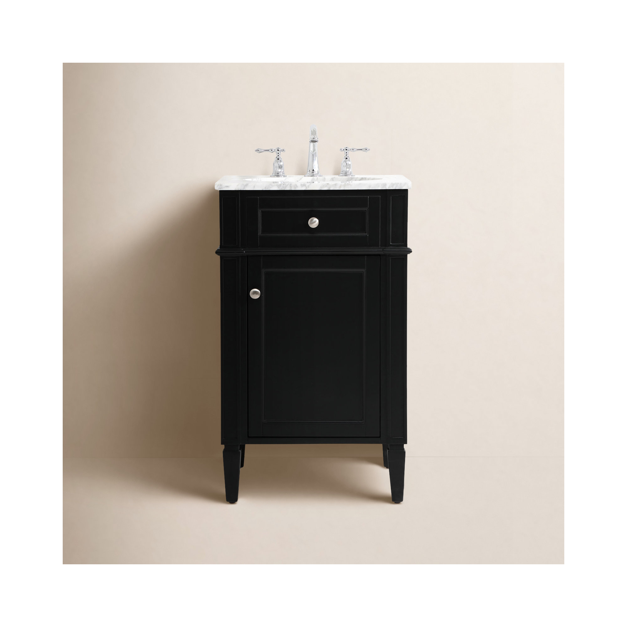 Rivers 21'' Single Bathroom Vanity, Black